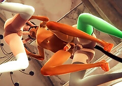 Yaoi Femboy - Simon 3Some with 2 femboys in a Church