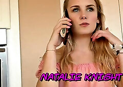 Moaning tattooed 21 year old cutie gets her pussy pounded by her lover