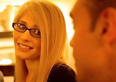 Semi-Reluctant college hottie, Allie James, meets her sugardaddy and gets right down to business