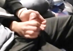 Public Handjob with Amateur Babe