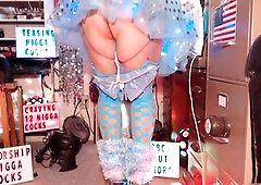 Teasing My Black Step daddy Tres Bbc For Cum In 9 Platform Stiletto Heels - Roc Khard