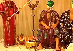 Arabian men in gay ass fucking threesome