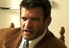 Classic diner and gay anal for homosexual couple