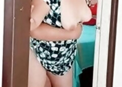 Concupiscent stepmother gets drilled whilst her cuckolded spouse is in the bath; risky sex