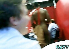 Boys take turns sucking cock