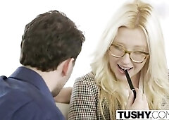 TUSHY 1st Anal For Blond Sweetheart Samantha Rone