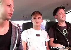 Lads antsy for oral jobs and xxx 3way bum sex humping