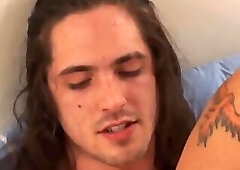 Femboy with hairy vagina