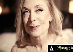 Nina Hartley the blonde neighbor sneaks a deep throat session while cheating on her husband