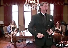 Two MILFs Anal Brunch Threesome Fuck