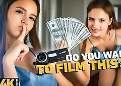 Desperation can lead to bizarre situations. This babe took all her cash on a senseless business. That guy aimed to pay the bill, but ended up encounte